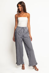 Marina Pant Black Gingham