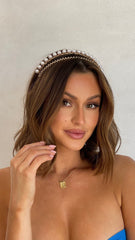 Sinclair Headpiece Gold Pearl