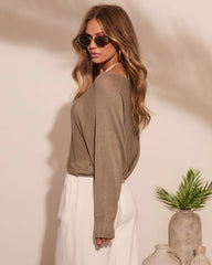Dekota Open Knit Boat Neckline Top
