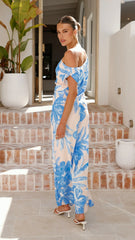 Elani Off Shoulder Top Junia Print