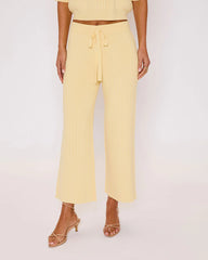 Luisah Ribbed Knit Straight Leg Pants