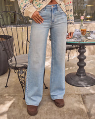 Rowan Grace Stretch High Rise Wide Leg Jeans