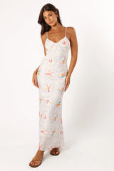 Surri Midi Slip Dress White