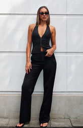 Only Acting Pants Black