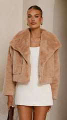 Tulum Crop Jacket Camel