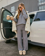 Reysa Ribbed Knit High Rise Pant
