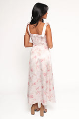 Zane Midi Dress Pink Floral