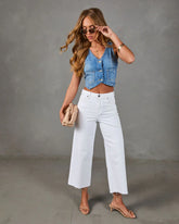 Classic Legacy Cropped Denim Vest