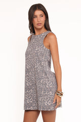 Deja Mini Dress Leopard
