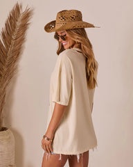 Western Glow Graphic Short Sleeve Top