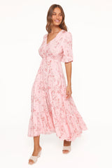 Kelda Dress Rose Pink Floral