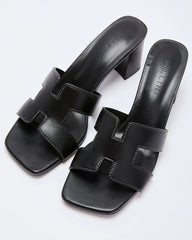 Vidia H Strap Heeled Mule