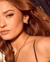 Sugarcoat Baguette Stone Stud Earrings