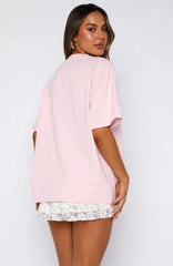 Got That Glow Oversized Tee Pink