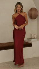 Chiara Maxi Dress Wine