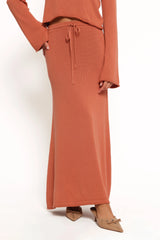 Rooney Knit Skirt Cinnamon