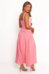 Clover Midi Dress Pink