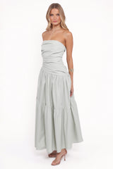 Blanche Strapless Maxi Dress Mint