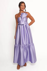 Betina Bow Front Maxi Dress Lilac