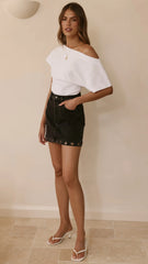 Rollas High Line Mini Skirt Black Sand Eyelet