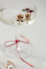 Trina Flower Earrings Gold Pearl
