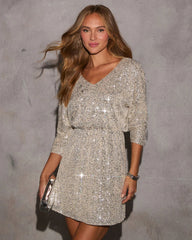 Rosalina Sequin Mini Dress
