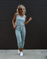Placerville Pocketed Drawstring Jumpsuit