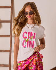 Martini Cheers Short Sleeve Graphic Tee