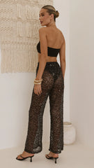 Tera Bandeau Crop Black