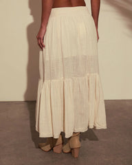 Harmonic High Low Maxi Skirt