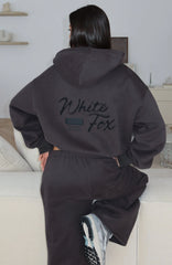 Studio 17 Willa Boxy Zip Front Hoodie Charcoal