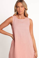 Zoe Mini Dress Blush