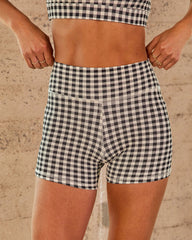 Sparrow High Rise Gingham Shorts