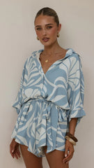 Bailin Playsuit Coral Blue