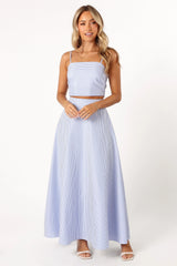 Lala Two Piece Set Blue Stripe