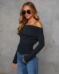 Needed Me Ruched Off The Shoulder Top