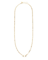 Skinny Hat 14k Plated Chain