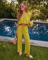 Spring Renew Cap Sleeve Crop Top