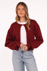 Ripley Knit Cardigan Berry