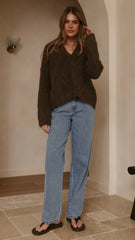 Kouvr Knit Sweater Brown