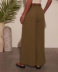 Journey On Linen Drawstring Pants