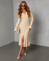 Robbyn Fit and Flare Knit Maxi Dress