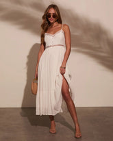 Pucker Up Plisse Maxi Dress