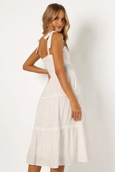 Urmi Midi Dress White