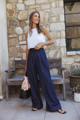 Elinor Cuffed Denim Pant Dark Wash