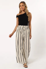 Silvia Pant Cream Stripe
