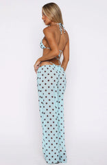 Croatian Coast Pants Blue Choc Polka Dot