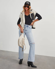 Revival V Neck Ribbed Bodysuit