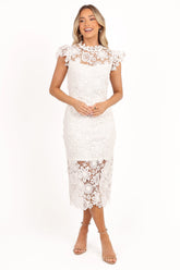 Becca Midi Dress White