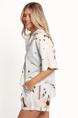 Jaymes Shirt Blue Floral